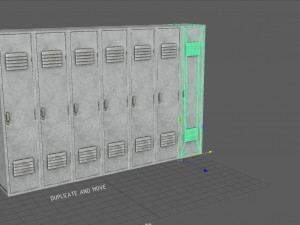 metal locker Modelo 3D