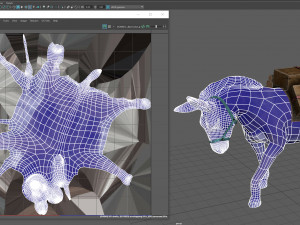donkey with load Modelo 3D