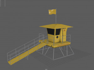 lifeguard tower 3D 模型