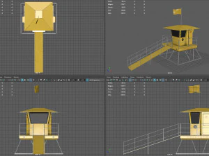 lifeguard tower 3D Model