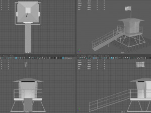 lifeguard tower 3D 模型