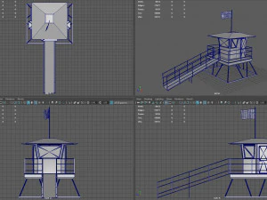 lifeguard tower 3D Model