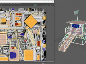 lifeguard tower 3D Model