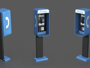 pay phone Model 3D