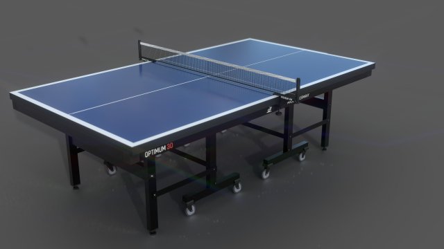 ping pong table 3D Model .c4d .max .obj .3ds .fbx .stl .blend 