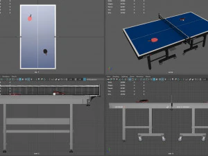 ping pong table 3D Model
