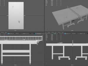 ping pong table 3D Model