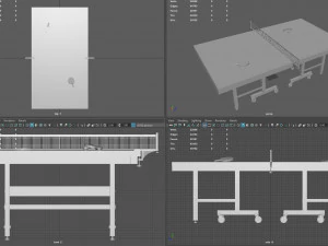 ping pong table 3D Model
