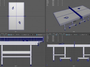 ping pong table 3D Model
