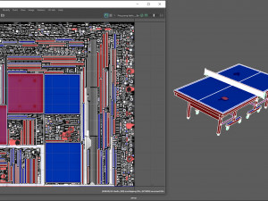 ping pong table 3D Model