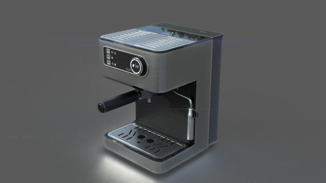 coffee maker 3D Модель .c4d .max .obj .3ds .fbx .stl .blend 