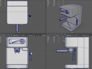 कॉफी बनाने वाला 3D मॉडल