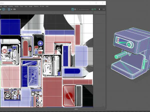कॉफी बनाने वाला 3D मॉडल