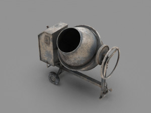 concrete mixer 3D मॉडल