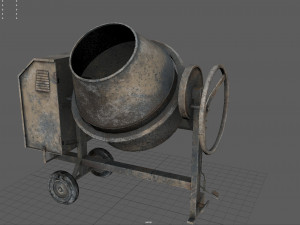 concrete mixer 3D मॉडल