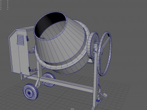 concrete mixer 3D मॉडल