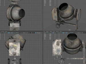 concrete mixer 3D मॉडल