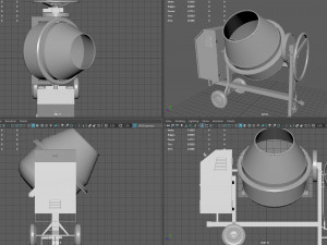 concrete mixer 3D मॉडल