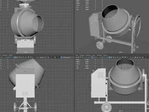 Betonmischer 3D Modell