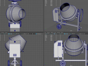 concrete mixer 3D मॉडल