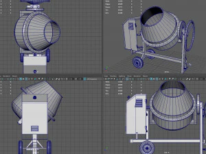 Betonmischer 3D Modell