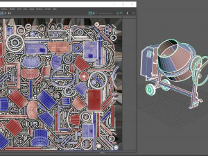 Betonmischer 3D Modell
