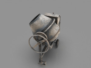 concrete mixer 3D मॉडल