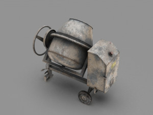 concrete mixer 3D मॉडल