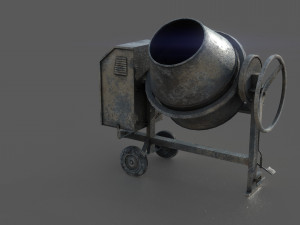concrete mixer 3D मॉडल