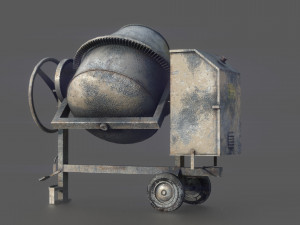 concrete mixer 3D मॉडल
