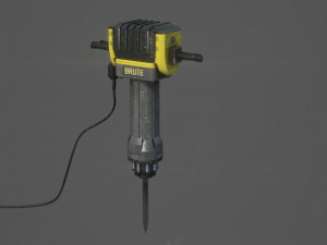 electric demolition jack hammer 3D Model