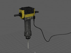 electric demolition jack hammer 3D Model