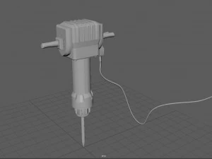 electric demolition jack hammer 3D Model
