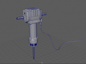 electric demolition jack hammer 3D Model
