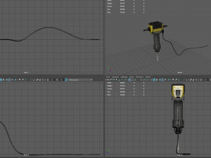 electric demolition jack hammer 3D Model