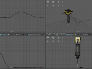 electric demolition jack hammer 3D Model