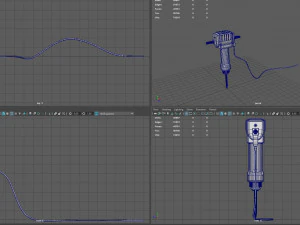electric demolition jack hammer 3D Model