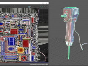 electric demolition jack hammer 3D Model