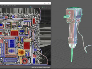 electric demolition jack hammer 3D Model