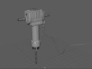 electric demolition jack hammer 3D Model