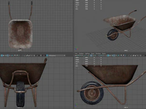 carriola Modello 3D
