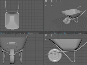 wheelbarrow 3D मॉडल