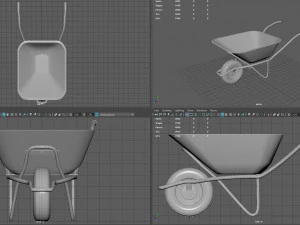 carriola Modello 3D