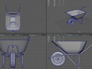 wheelbarrow 3D मॉडल