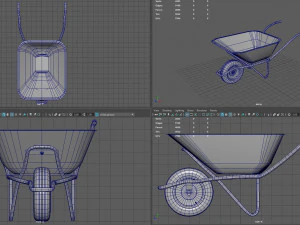 carriola Modello 3D