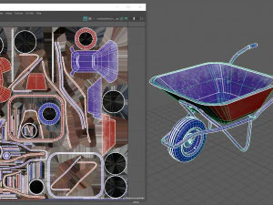 carriola Modello 3D