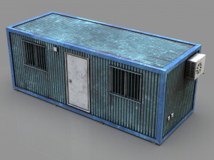 container house for worker 3D Model