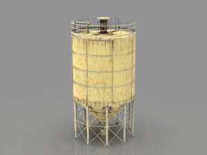 silo de &aacute;gua vertical Modelo 3D
