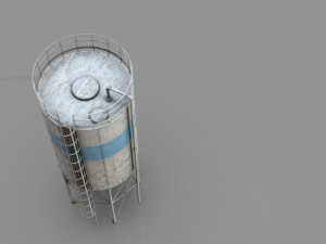 vertical cement silo Modelo 3D