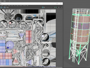 vertical cement silo Modelo 3D